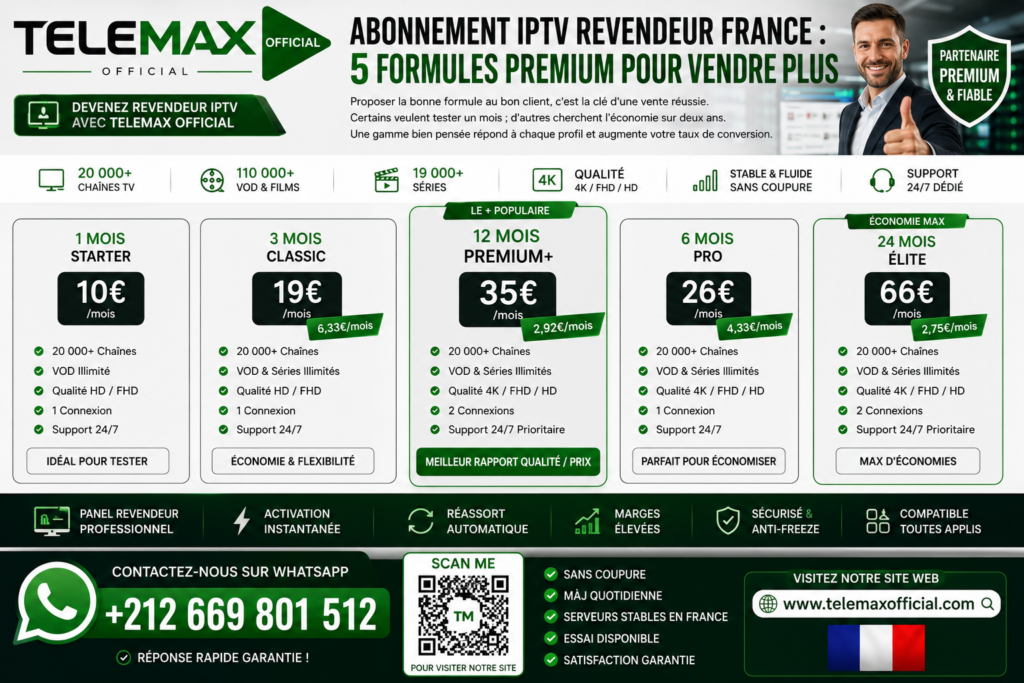 Revendeur IPTV Fiable