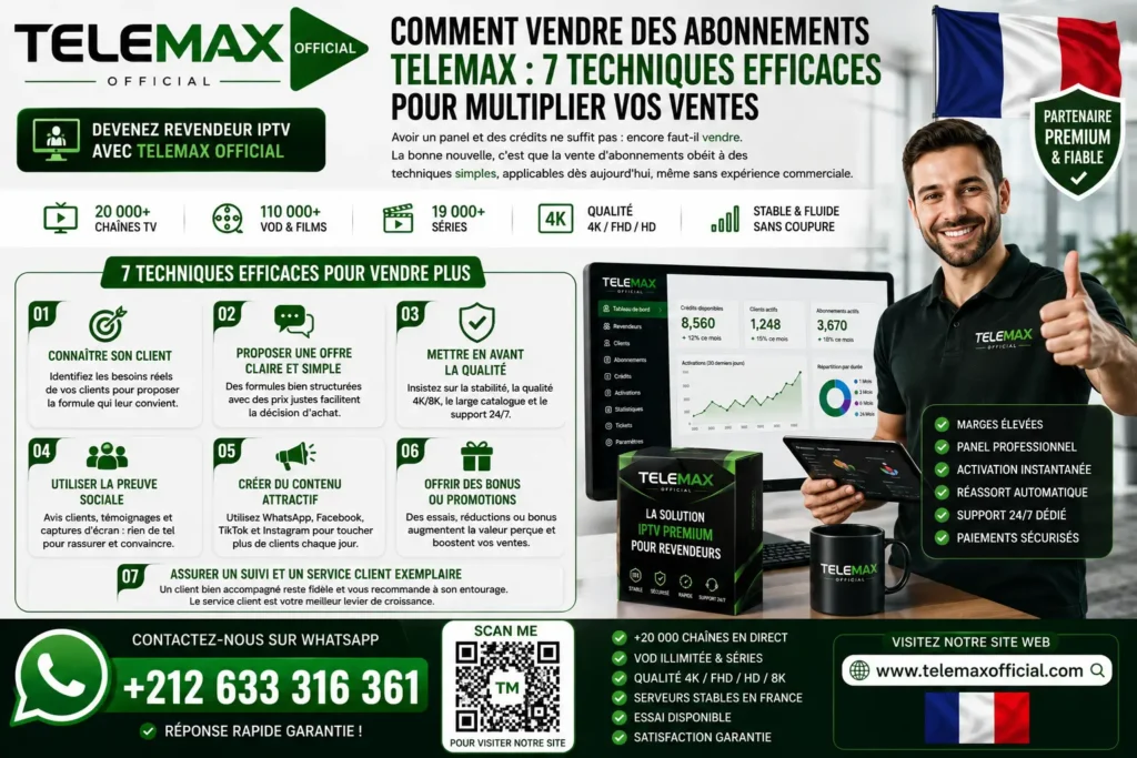 Comment Vendre des Abonnements Telemax