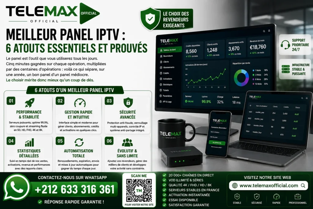 Meilleur panel IPTV